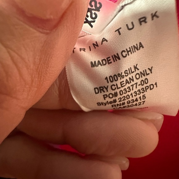 Trina Turk 100% Silk Womens Multi Theodora Caftan Maxi Dress Size XS/S $395 NWOT - Picture 4 of 5